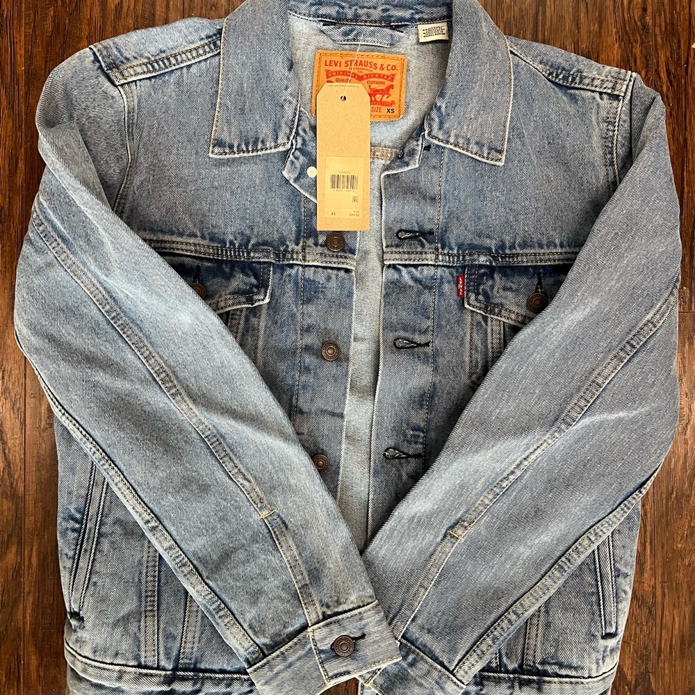 Levi's NWT Light Blue Denim Jacket Men Size XS